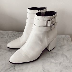 SOLD // White Booties